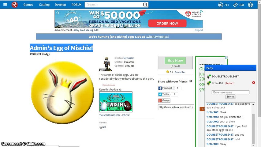 Roblox Egg Hunt 2015 How To Get Egg Of Admins Egg Of Mischief - how to get roblox admin badge