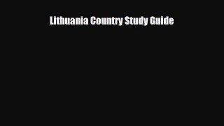 PDF Lithuania Country Study Guide PDF Book Free