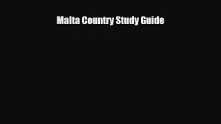 Download Malta Country Study Guide Ebook