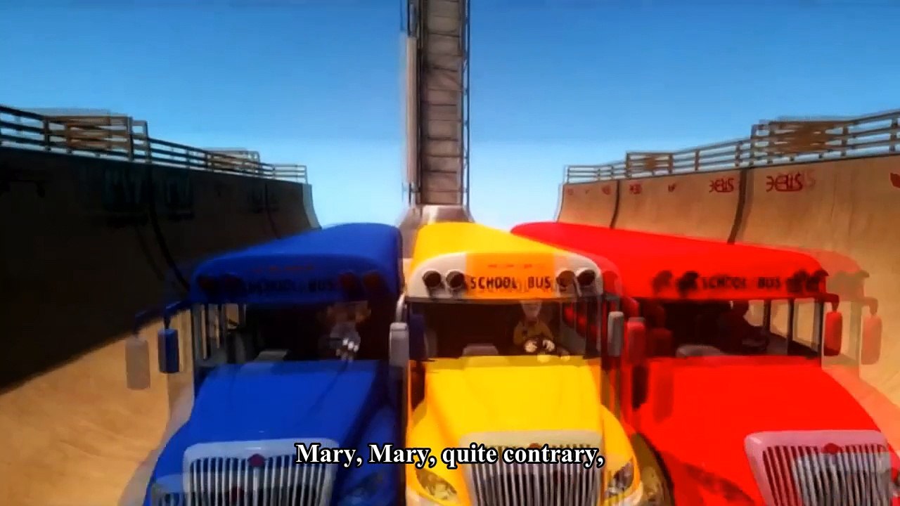 Cars Songs For Kids ♪ Mary Mary Quite Contrary ♪ Toy Story Mickey Mouse Super RAMP JUMP