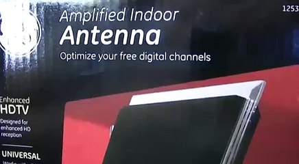 GE Amplified Indoor Antenna unboxing