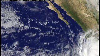 NASA satellite images show ‪Hurricane Patricia‬ hitting Mexicos Pacific coast