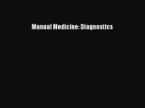 Read Manual Medicine: Diagnostics PDF Free