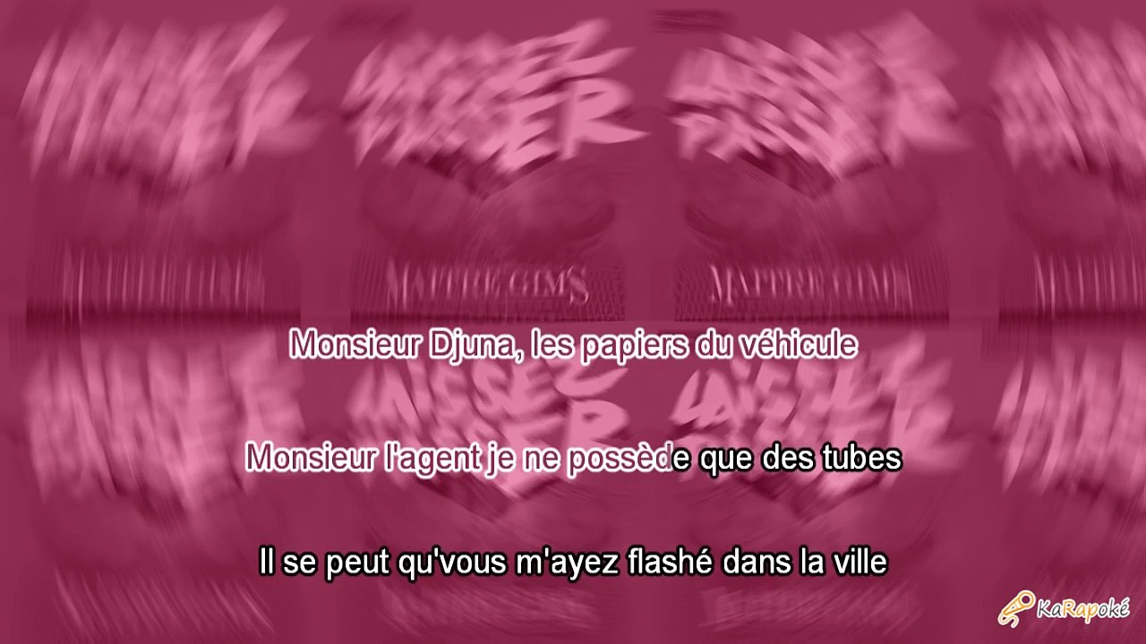 Maître Gims - Laissez passer KARAOKE / INSTRUMENTAL