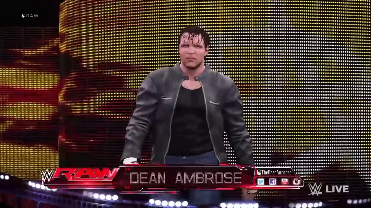 WWE 2K16 [SIMULATION] Team Reigns vs Team Rollins | RAW Highlights