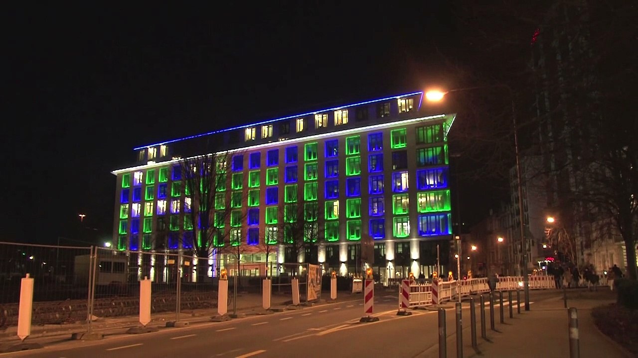 Leuchtendes Mainhattan: 'Luminale' in Frankfurt