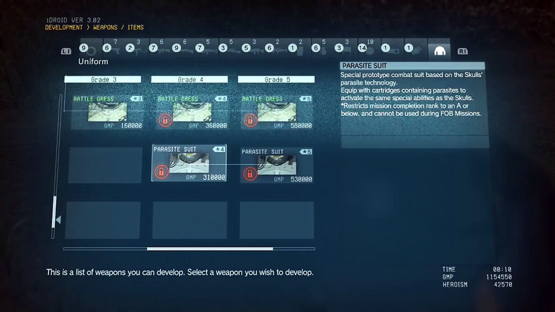 Metal Gear Solid V The Phantom Pain How To Unlock Bandanna Parasite Suit Video Dailymotion
