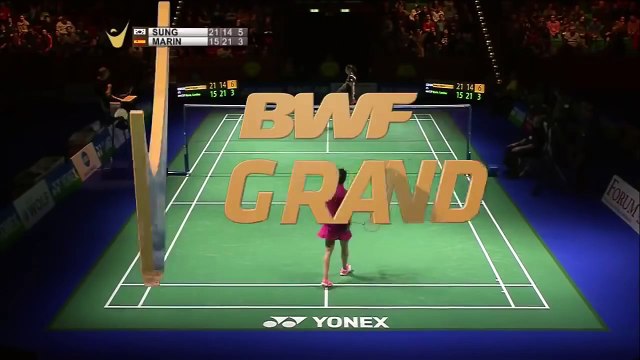 Double red card for spanish badminton star Carolina Marin at the German Open 2015