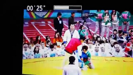 [방탄]160118 아육대 뷔 씨름