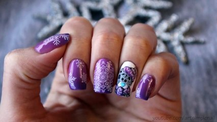 Teddy bear nail art. Thermo-gel lacquer nail polish