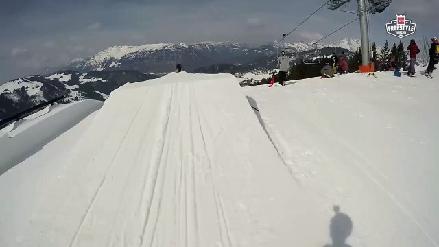 SFR Freestyle Tour : caméra embarquée de David Bonneville sur le slopestyle de La Clusaz