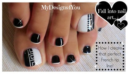 How to Greek Style Toenail Art
