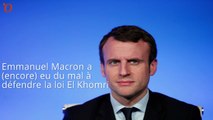 Emmanuel Macron a (encore) eu du mal à défendre la loi El Khomri
