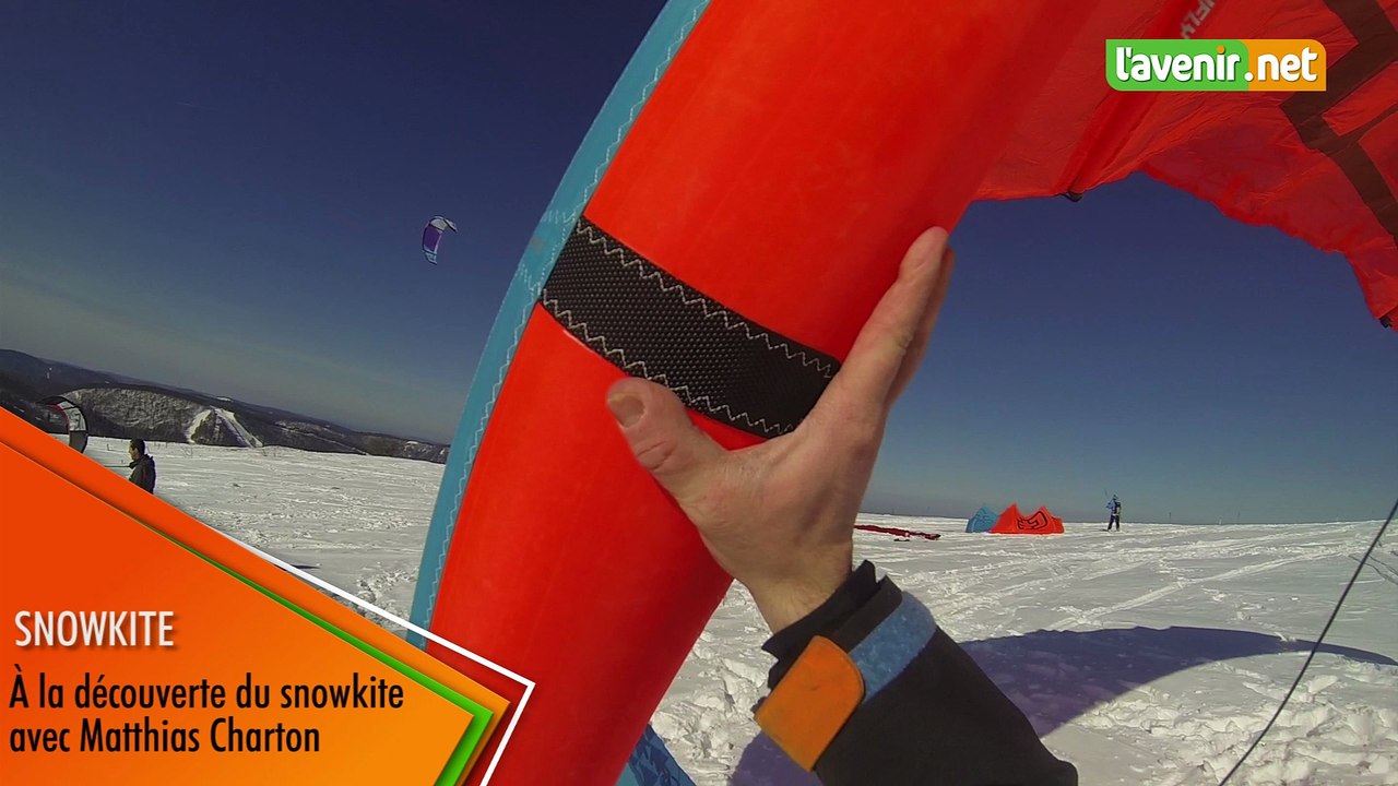 À la découverte du snowkite avec Matthias Charton