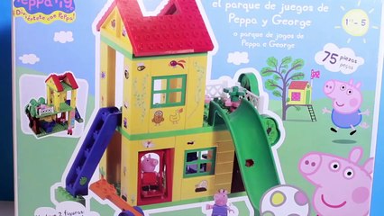 Peppa Pig Playground Construction Toys Mega Bloks Parque de Juegos de Peppa Pig y George