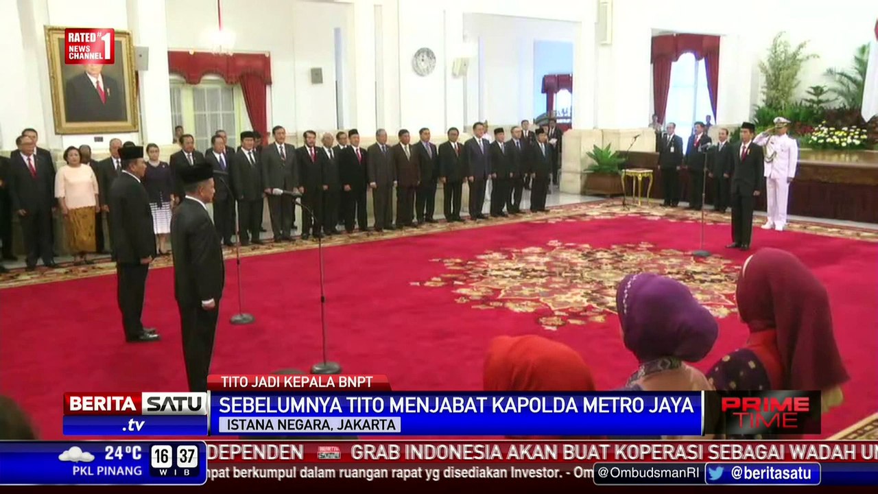 Jokowi Lantik Tito Karnavian Sebagai Kepala BNPT