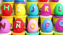 Play Doh Alphabet Surprise Eggs Play Doh ABC Learn the Alphabet Peppa Mickey Mouse Huevos Sorpresa