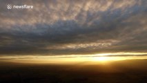 Beautiful sunset over the Sperrin Mountains in Northern Ireland