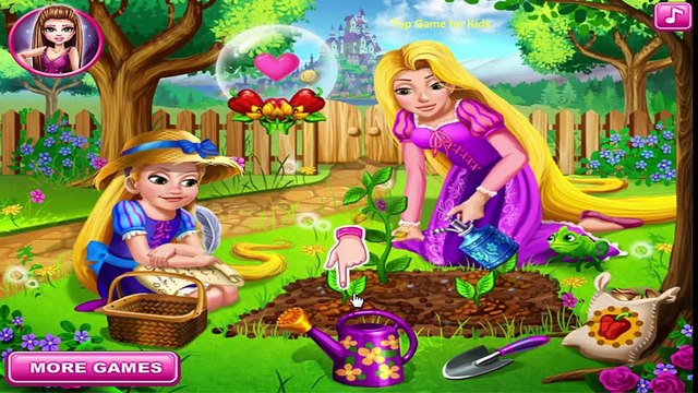 Disney Tangled Game - Princess Rapunzel Mommy Gardening ! Disney Cartoons for Kids Disney Cartoons