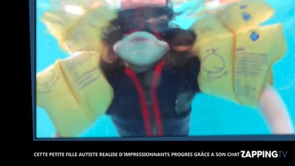 Cette petite fille autiste réalise d’impressionnants progrès grâce à son chat, l'émouvante vidéo