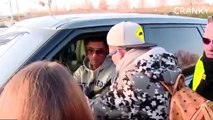 Cristiano Ronaldo Gives Kiss On The Cheek To Female Fan 26/01/2015