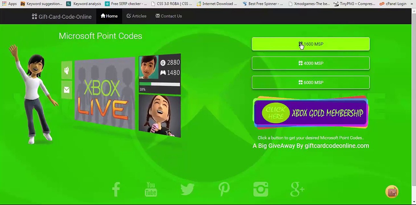 free microsoft points latest working 2016