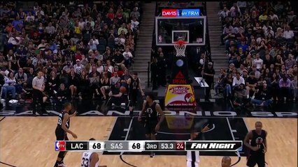 Austin Rivers Misses the Dunk   Clippers vs Spurs   March 15  2016   NBA 2015 16 Season