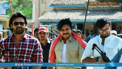 Sai Dharam Tej Exclusive Stills With Pawan Kalyan On Sardar Gabbar Singh Sets
