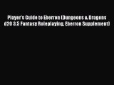 [PDF] Player's Guide to Eberron (Dungeons & Dragons d20 3.5 Fantasy Roleplaying Eberron Supplement)