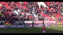 Charlton vs Middlesbrough PROTEST - Home fans throw balls on to pitch