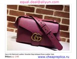 Gucci GG Marmont Leather Shoulder Bag Antiqued Rose Leather  Replica