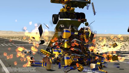 BeamNG Drive Stressed Out #3 With Huge Trucks