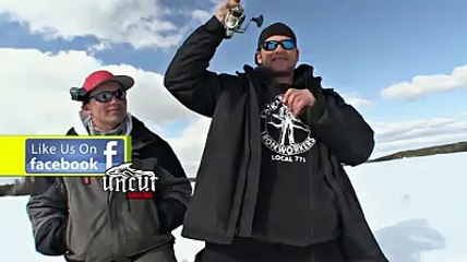 Buzun altından çıkan dev Alabalık