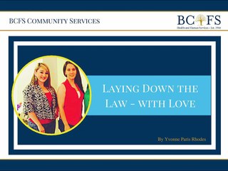 Laying Down the Law - with Love