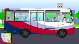Wheels On The Bus Go Round And Round - Popular Nursery Rhymes For Children