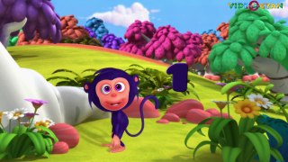 Ten Little Monkeys Nursery Rhymes & Kids Songs 3D Rhymes