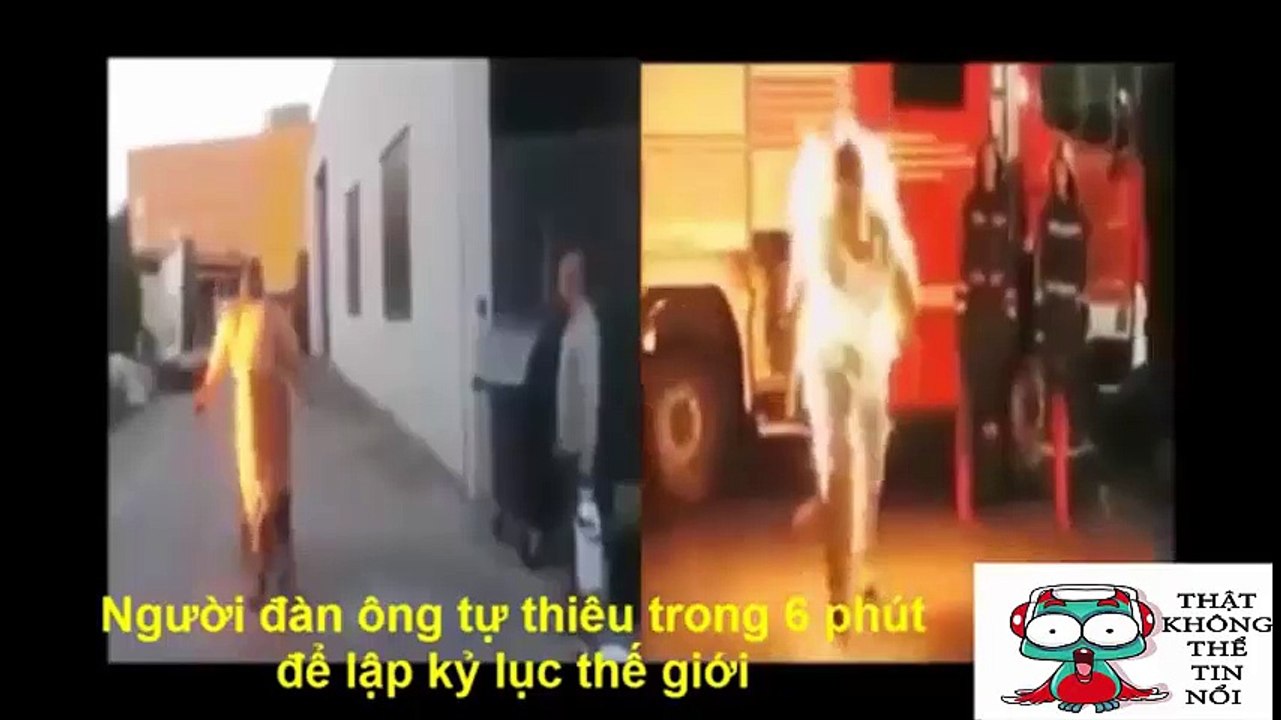 Không thể tin nổi người đàn ông tự thiêu để lập kỷ lục