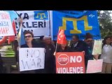 Antalya'da yaşayan Ukraynalılar: Putin'e itiraz ediyoruz, savaş istemiyoruz