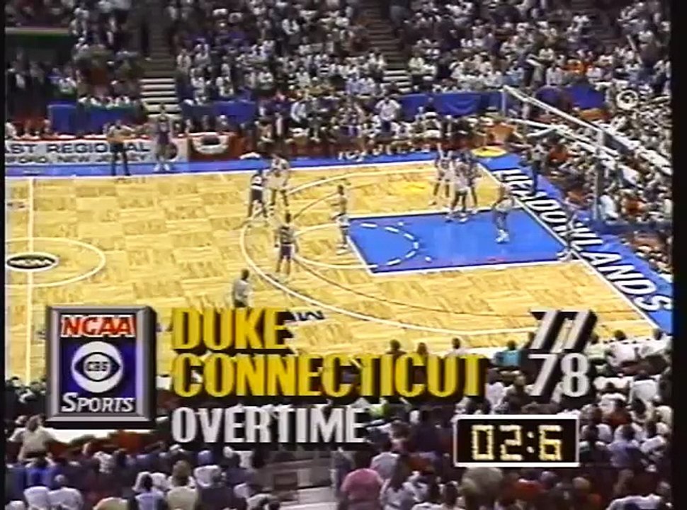 March Madness Buzzer Beater - 1990 Duke vs Connecticut