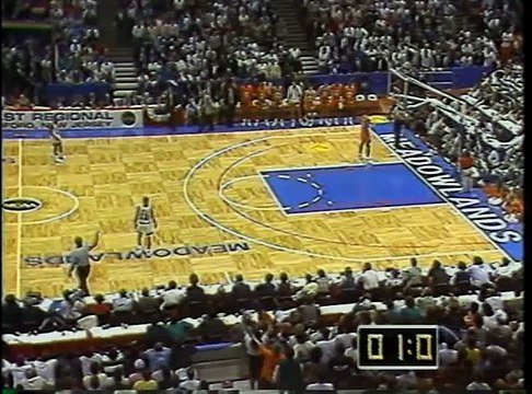 March Madness Buzzer Beater - 1990 UConn Clemson - Tate George