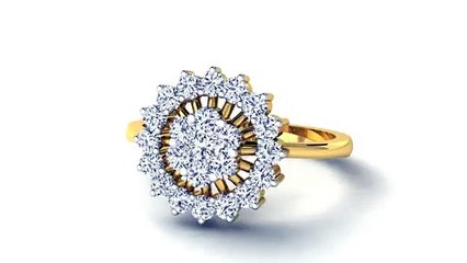Floral diamond Engagement Ring