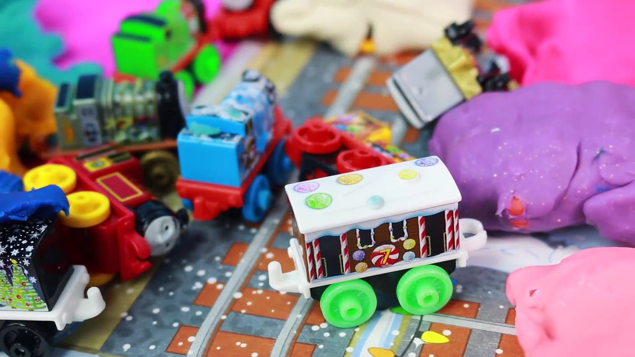 HUGE PLAY DOH SURPRISE EGGS Thomas Trains Play Doh Surprise Eggs Kids Video