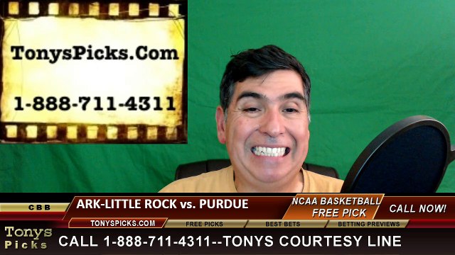 College Basketball Free Pick Purdue Boilermakers vs. Arkansas Little Rock Trojans Prediction Odds Preview 3-17-2016