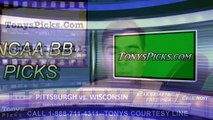 College Basketball Free Pick Wisconsin Badgers vs. Pittsburgh Panthers Prediction Odds Preview 3-18-2016