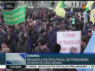 Ucrania: rechazan política fiscal en medio de crisis agraria