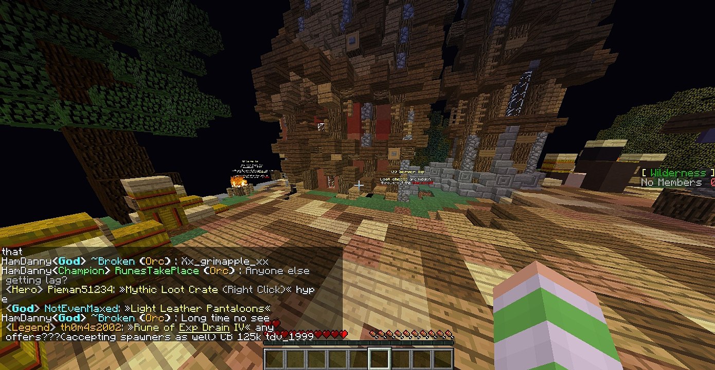 Treasure Wars Miecraft server bug