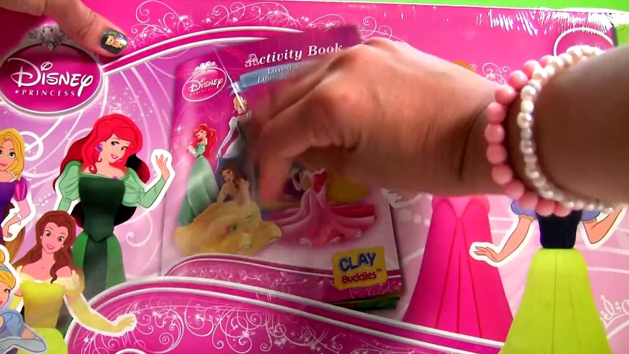 6 Disney Princess Clay Buddies Play-Doh Belle Ariel Rapunzel Cinderella SnowWhite by Disneycollecto