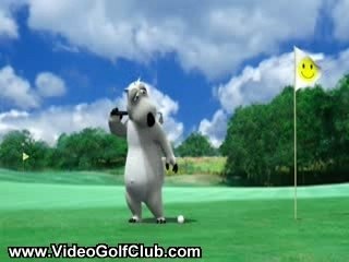 Polar Bear Plays Golf