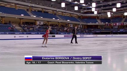 JWC2016 Ekaterina BORISOVA / Dmitry SOPOT SP