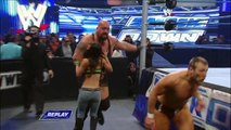 Big Show accidentally tramples AJ Lee_ SmackDown, January 13, 2012